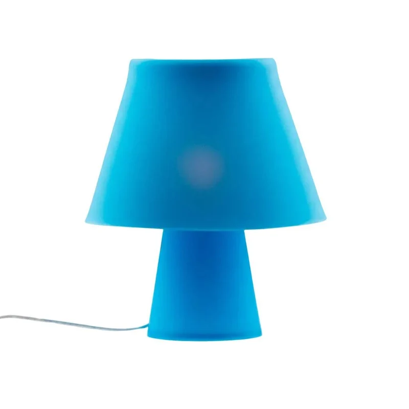 Sompex NUMEN Tischlampe aus formbarem Silikon – Blau, 42 cm, E27