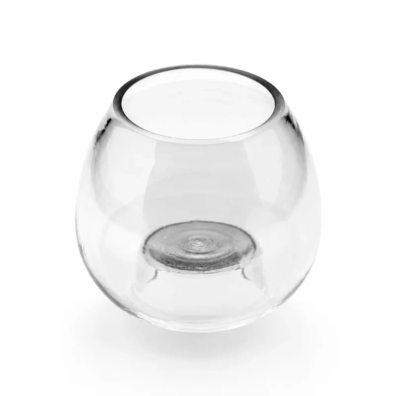 Teelichtglas Transparent – 2-in-1 Kerzenständer & Blumenvase – 7,5 cm