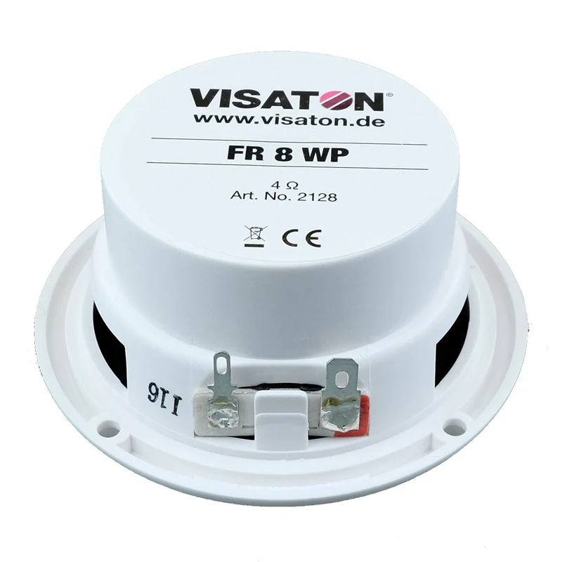 VISATON FR 8 WP, seewasserfester Breitbandlautsprecher, 4 oder 8 Ohm, 8cm, 15 Watt