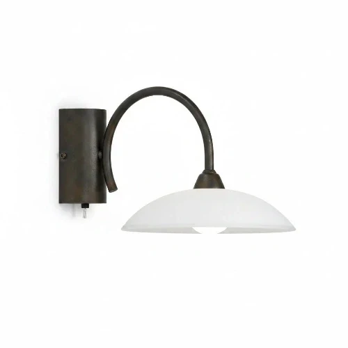 Antike LED Wandleuchte mit Schalter rostfarben – 1-flammig