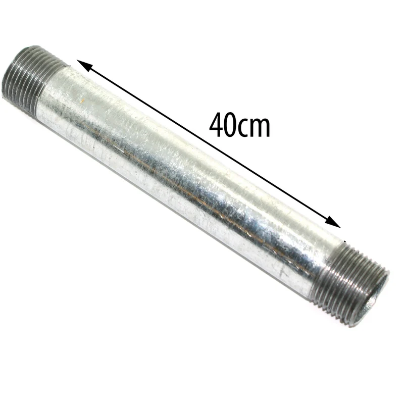 Verzinktes Eisenrohr mit Gewinde - 3/4 "Rohr aus Kohlenstoffstahl / Rohr 40 cm Rohrbeleuchtungszubehör~1972