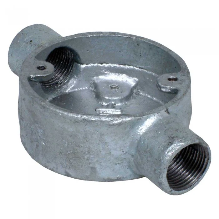 Metal Terminal 2 Outlet Box 20mm Rohrbeleuchtungszubehör~1970