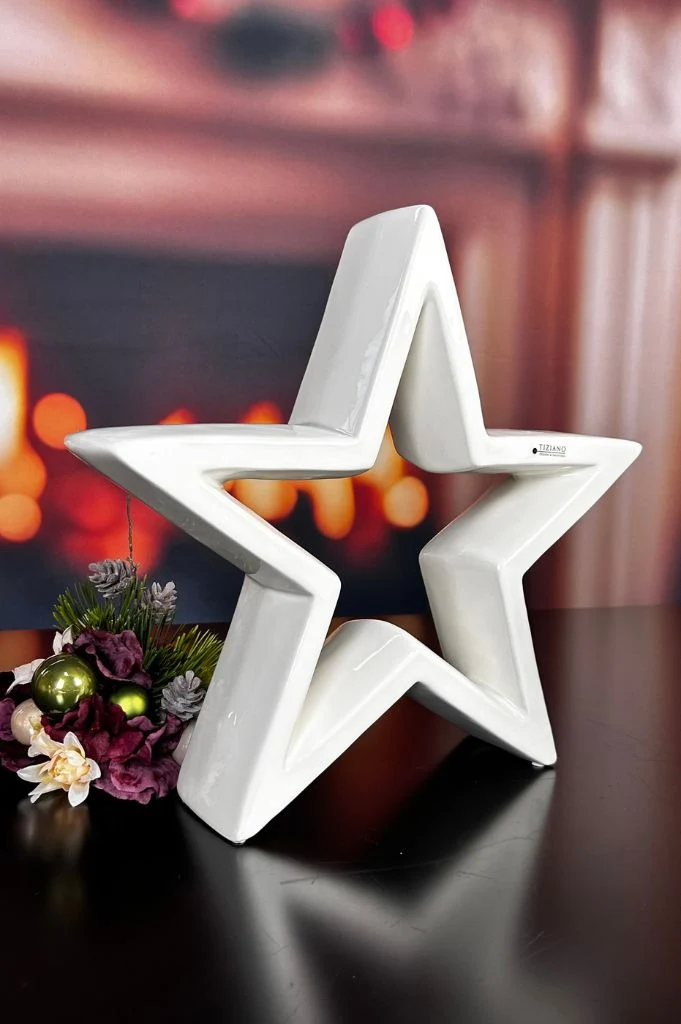 Dekostern Cascata XL creme-weiß