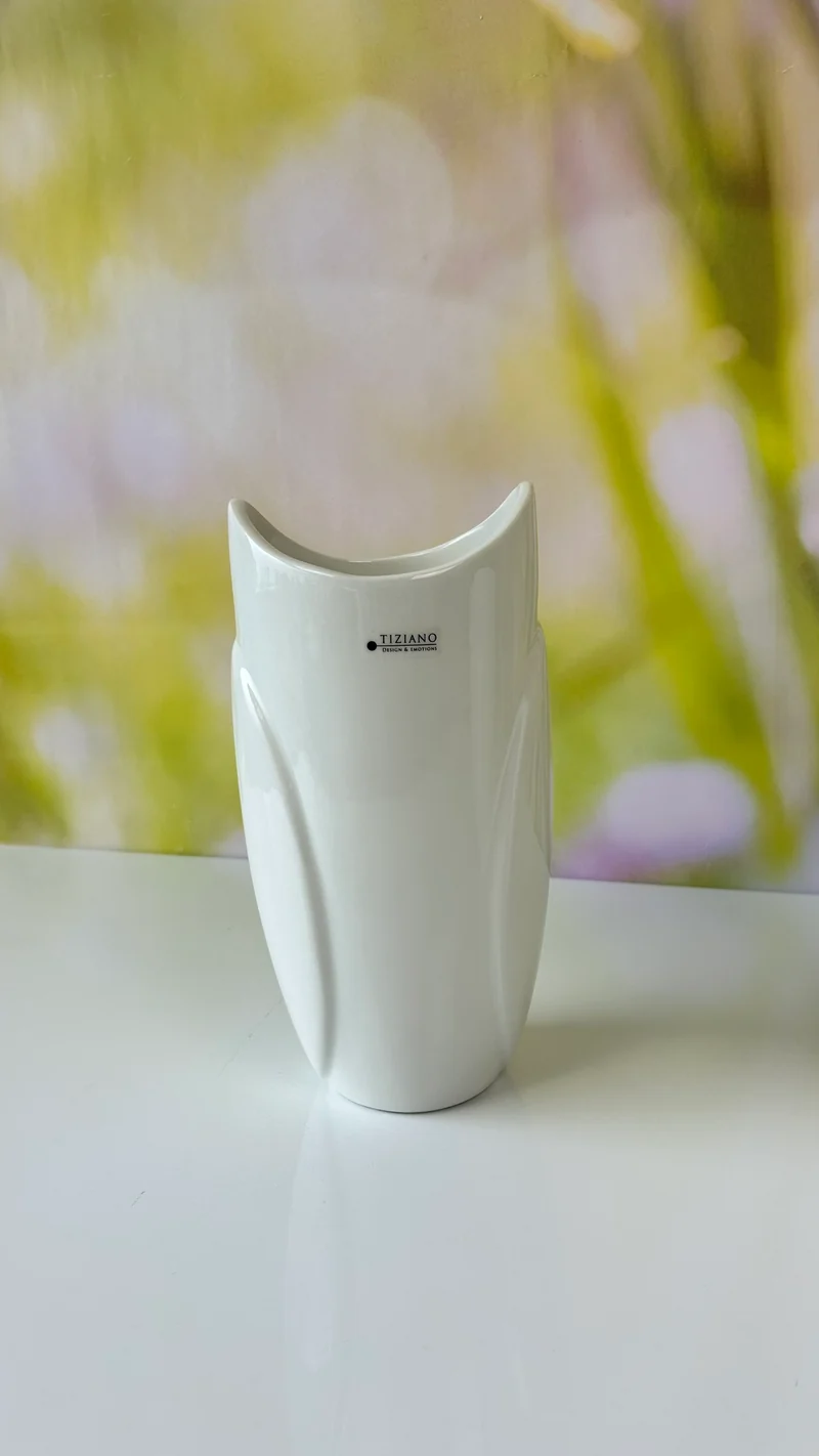 Vase Florata creme-weiß