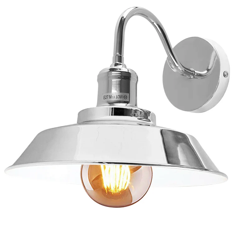 Modern Chrome farbe wandleuchte treppenhaus innen lampe~2025