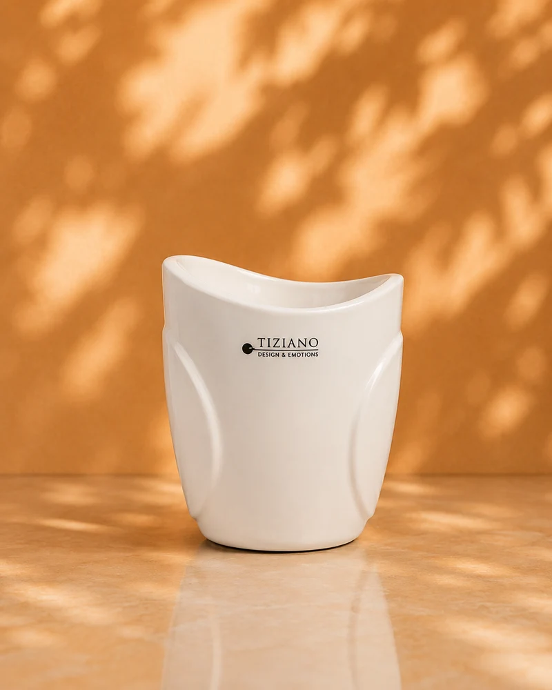 Kübel Florata creme-weiß