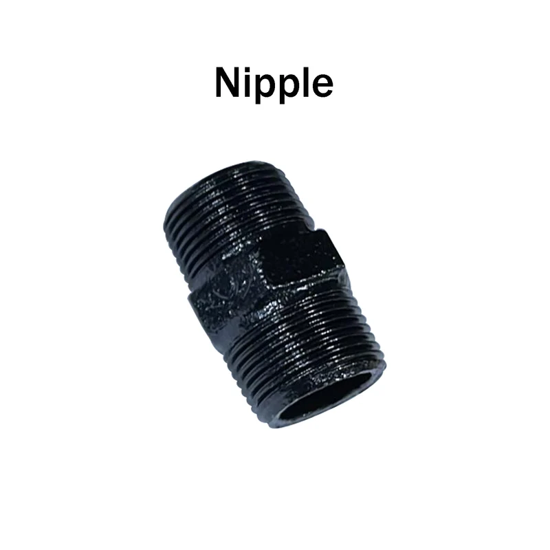Beleuchtungszubehör für Hex Nipple Pipe aus schwarzem Eisen~1929