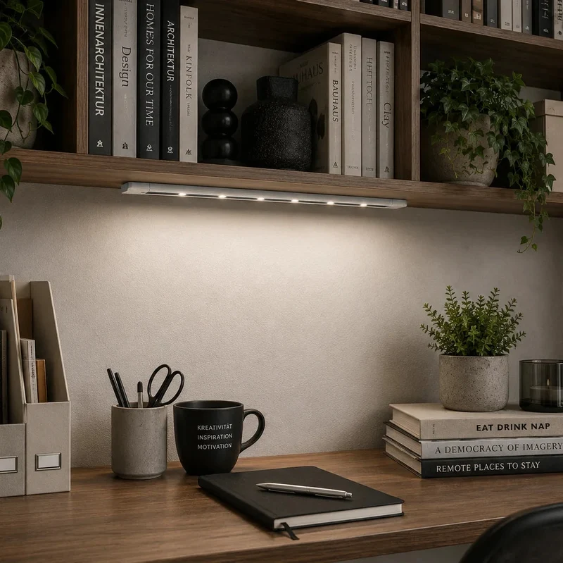 LED Unterbauleuchte Slim Touch mit Sensor 3W 41cm Kleiderschrankleuchte Aufbauleuchte Alu