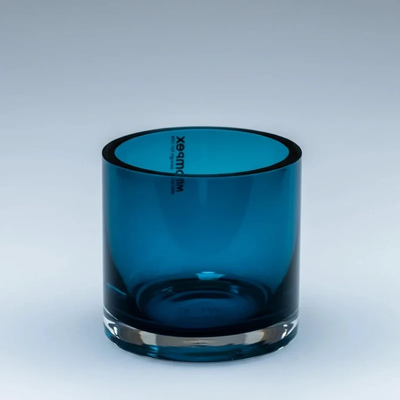 SPARK Dekoglas Teelichthalter aus Glas Dunkelblau – SOMPEX