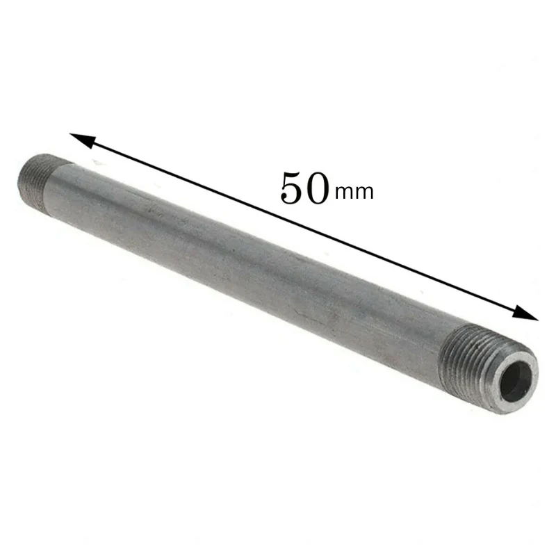 500mm langes Doppelrohr 3/4 Nippel Gewinde verzinktem Stahl matte Oberfläche rostfreie Gewindeausrichtung~1966
