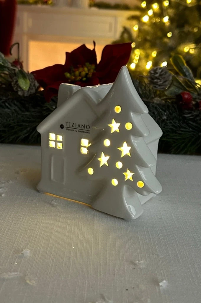 Haus Civorio Xmas LED creme-weiß