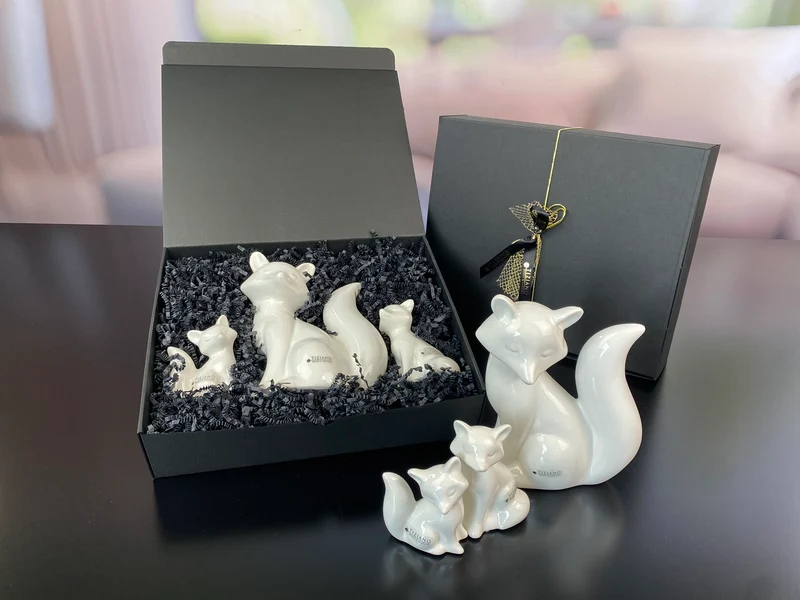 Geschenkbox L mit Deko Fuchs Roxy