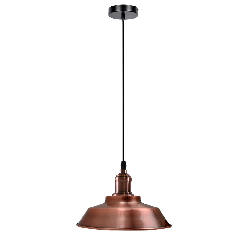 Moderne Pendelleuchte, Vintage Metallschirm Kupfer – E27~2016