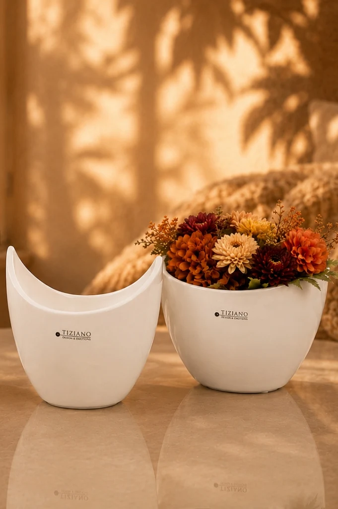 Schale Arco creme-weiß