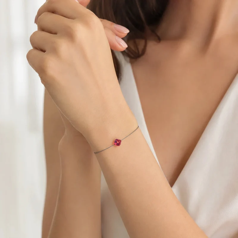 Armband LED Kristall Bicone Rot mit Swarovski®- Elements