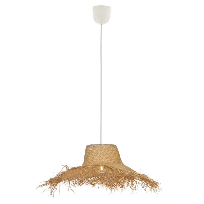 B-Ware Viokef Hängeleuchte Tetra Hängelampe Pendellampe Pendelleuchte Lampe Strohhut