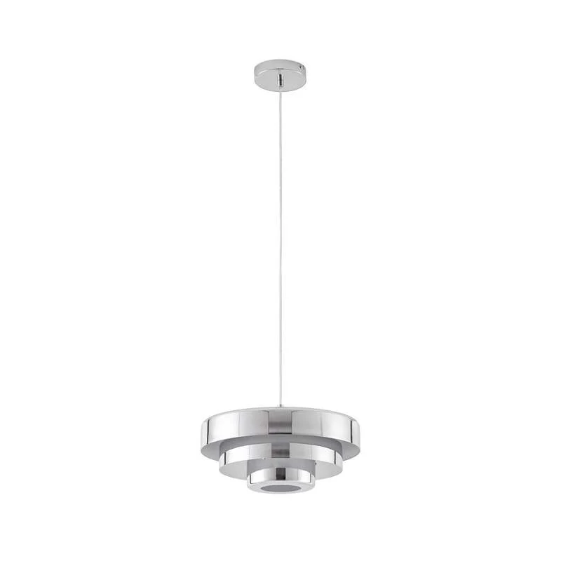 B-Ware Lindby Hängeleuchte Tivra LED Pendelleuchte Lampe dimmbar chrom Ø35cm 27cm