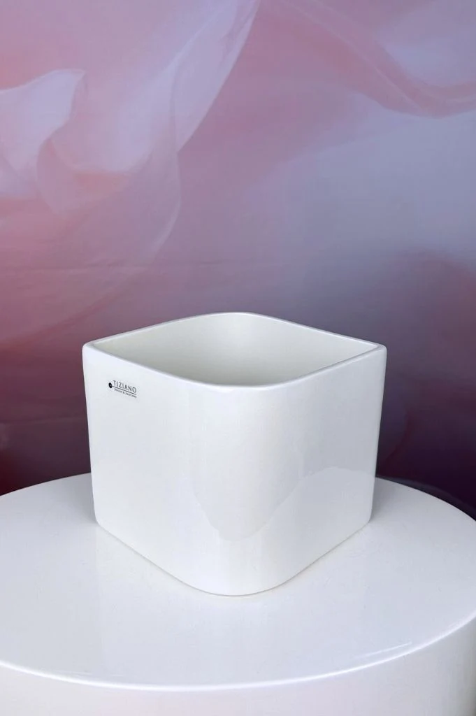 Orchideenkübel Napoli 13,5cm creme-weiß