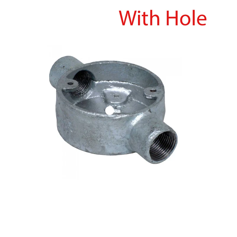 Metal Terminal 2 Outlet Box 20mm Hale Pipe Beleuchtungszubehör~1952
