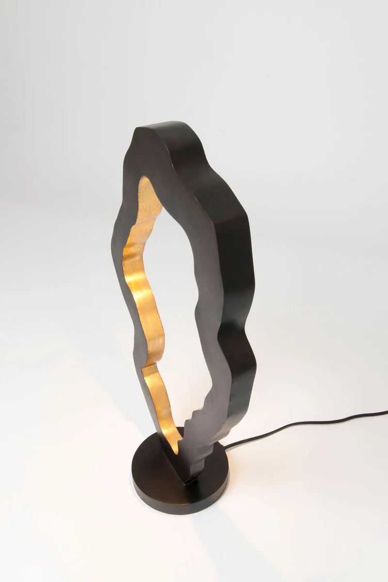 LED-Tischleuchte Infernale dimmbar Rund 31x14cm Gold