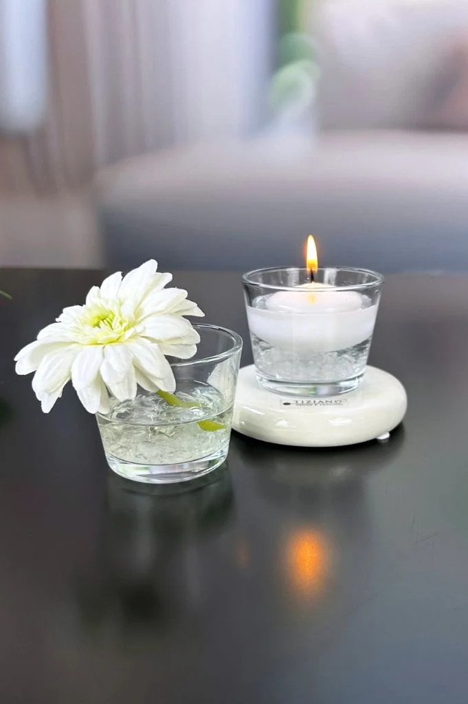 Dekolicht Lumina creme mit Glaskübel Visco