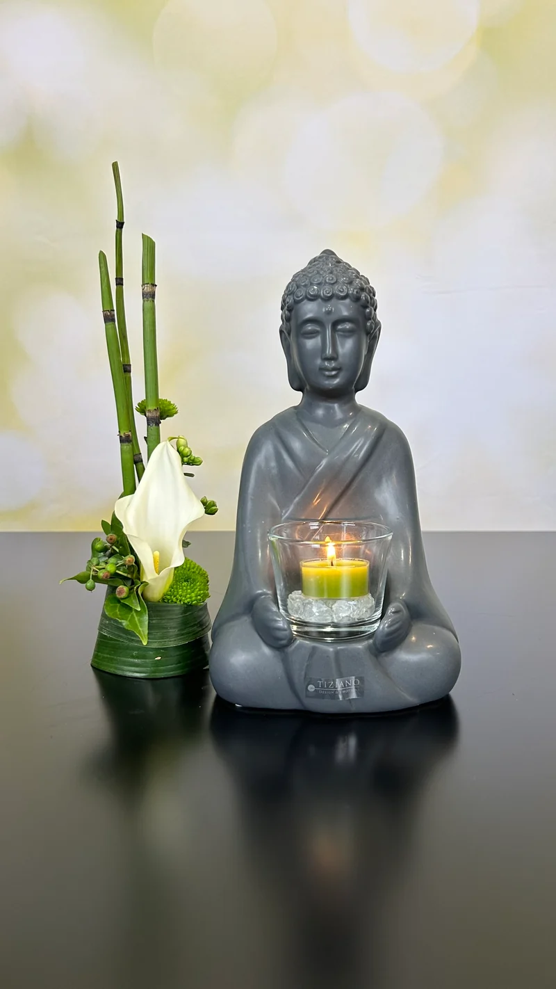 Deko Shiva m.Visco Glas anthrazit