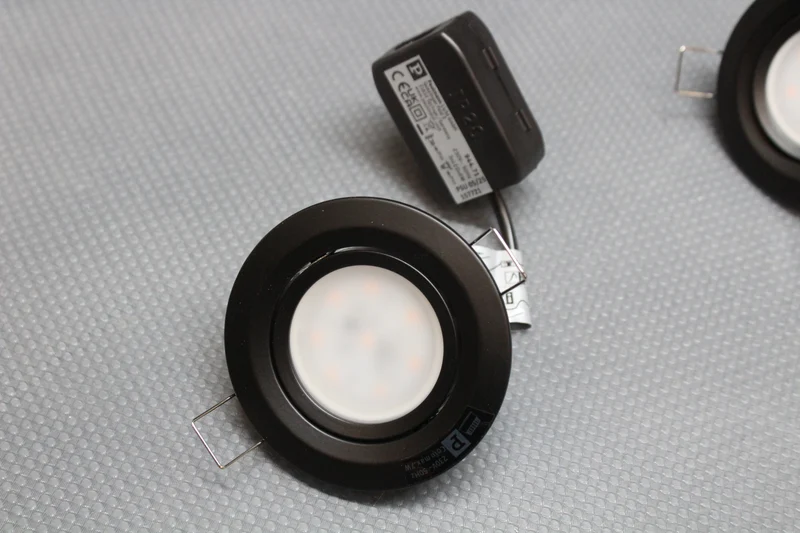 B-Ware Paulmann Einbaustrahler Nova Coin LED Spot 3er Set schwarz warmweiß 2700K
