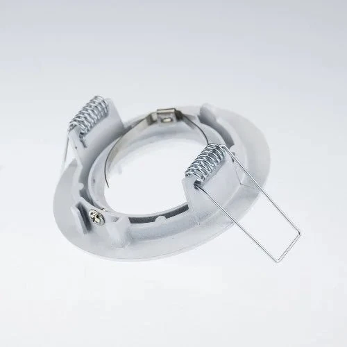 Einbaustrahler Weiß 68 mm aus Aludruckguss – ohne Sprengring, Bajonettverschluss
