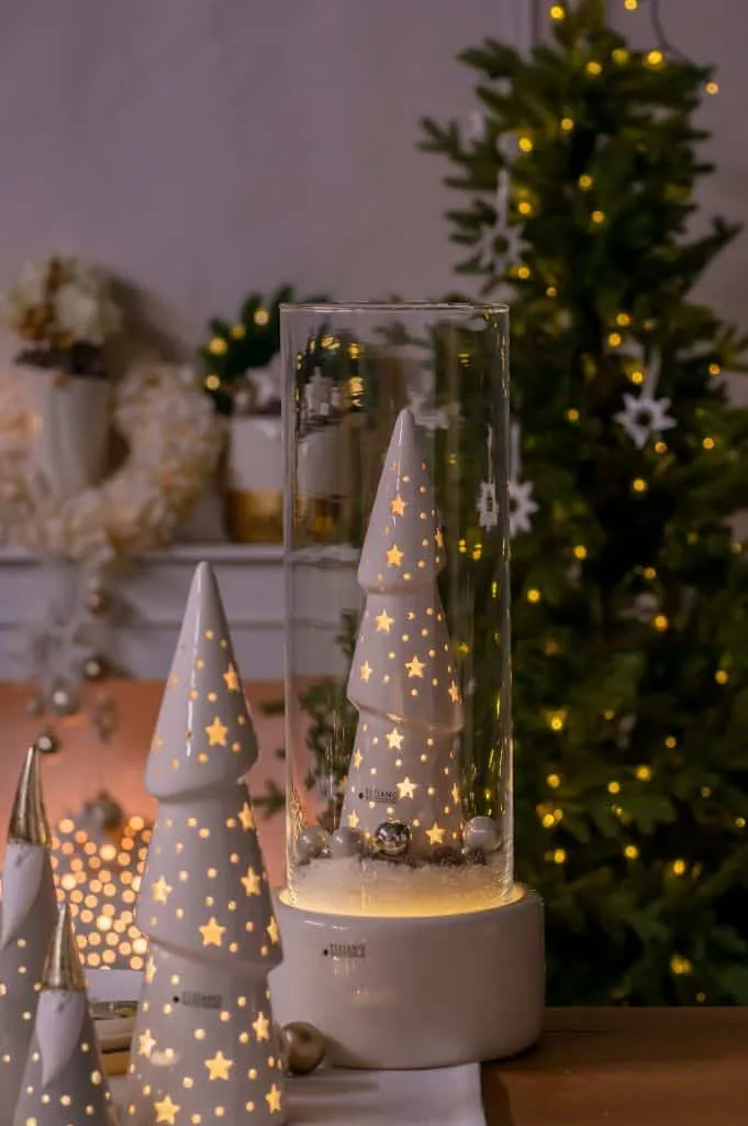 Deko Xmas Baum Venta LED weiß-creme