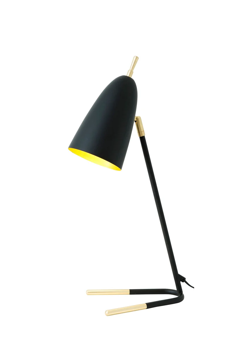 Tischleuchte Obelisco mit Schirm Rund 23x17cm Gold
