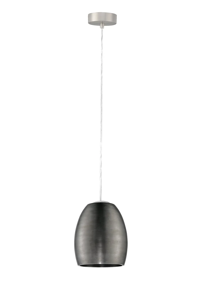 Pendelleuchte Deco Part Nickelguss geschliffen Ø 18,6 cm – Antik Design E27
