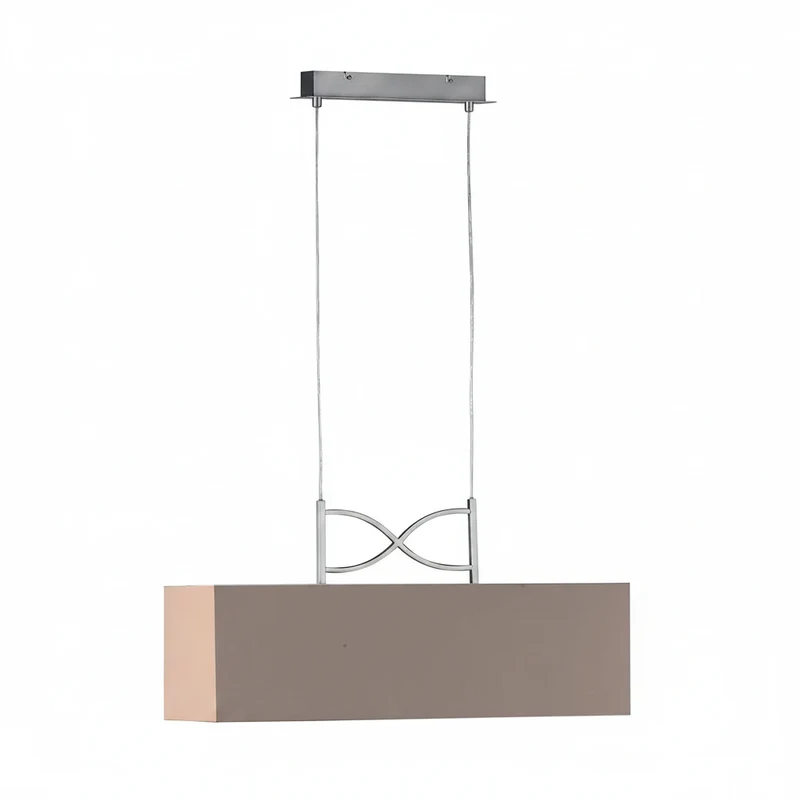 Hängeleuchte Anni mit Lampenschirm braun Cappuccino 80 cm