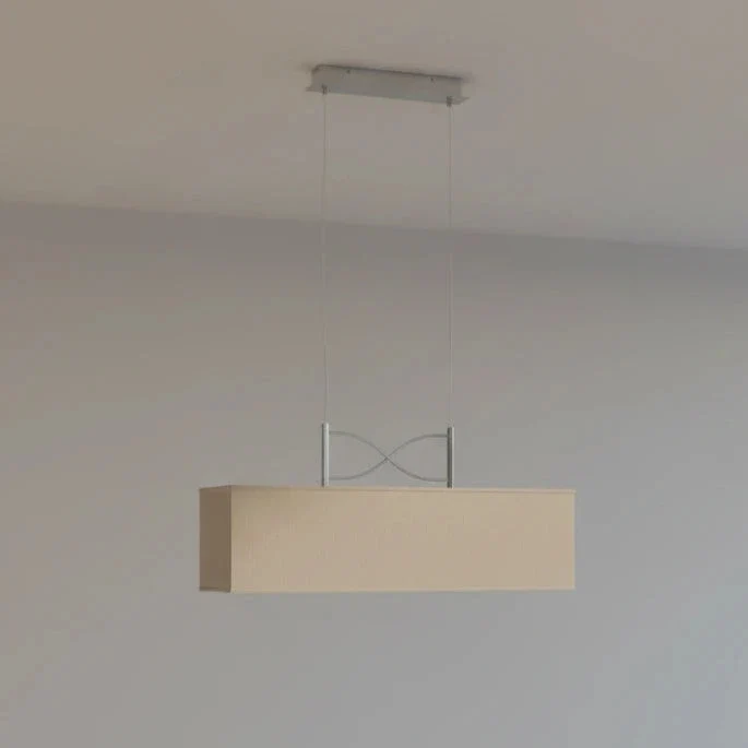 Hängeleuchte Anni mit Lampenschirm braun Cappuccino 80 cm