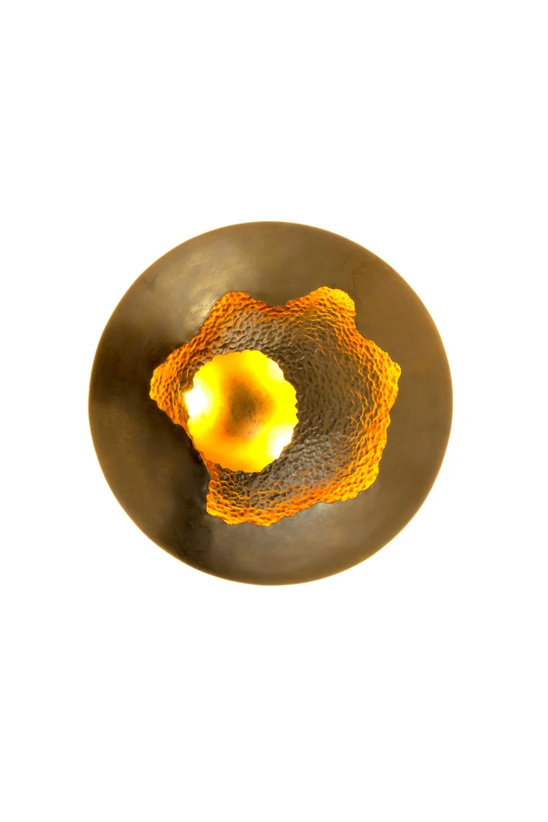 LED-Wandleuchte Nido di Vespe Grande dimmbar gehämmert