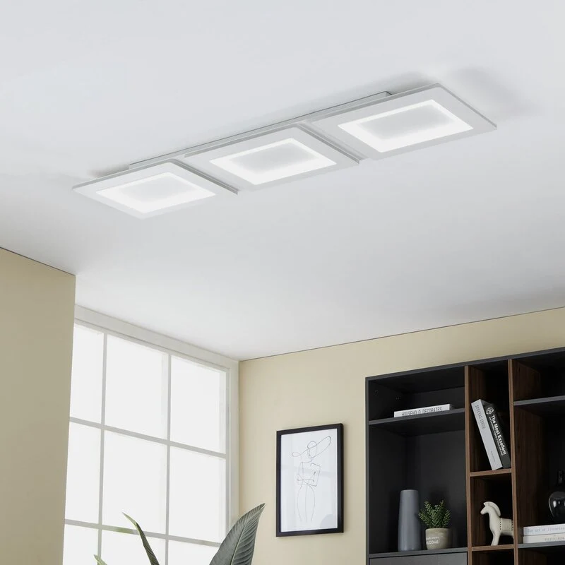 B-Ware EGLO Deckenleuchte Deckenlampe LED weiß Stahl connect Padrogiano App steuer69
