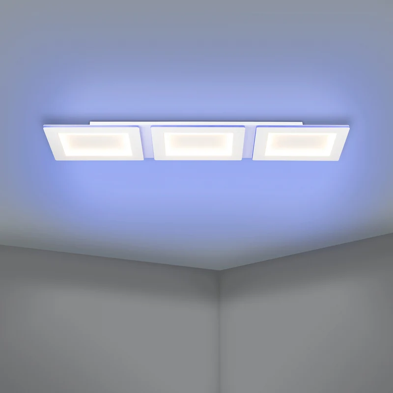 B-Ware EGLO Deckenleuchte Deckenlampe LED weiß Stahl connect Padrogiano App steuer69