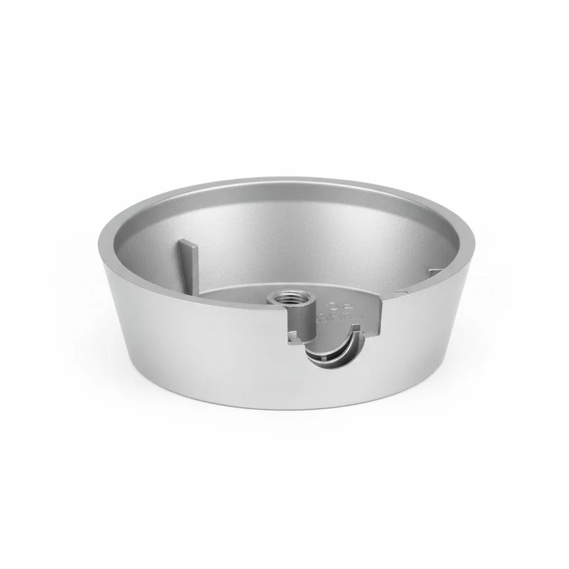 Deckenbaldachin Silber – Anschlussdose / Deckenrosette – Titansilber – 73 mm