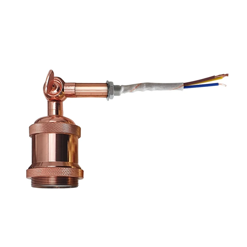 Rosegold E27 Fassung metall & kabel kaufen ~1806