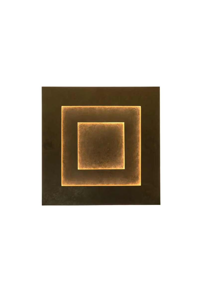 LED-Wandleuchte Masaccio Quadrato dimmbar 80x6cm Gold