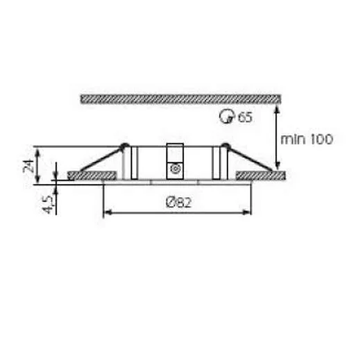 Einbaustrahler AKRA MR16 rund starr – GX5.3, perlensilber