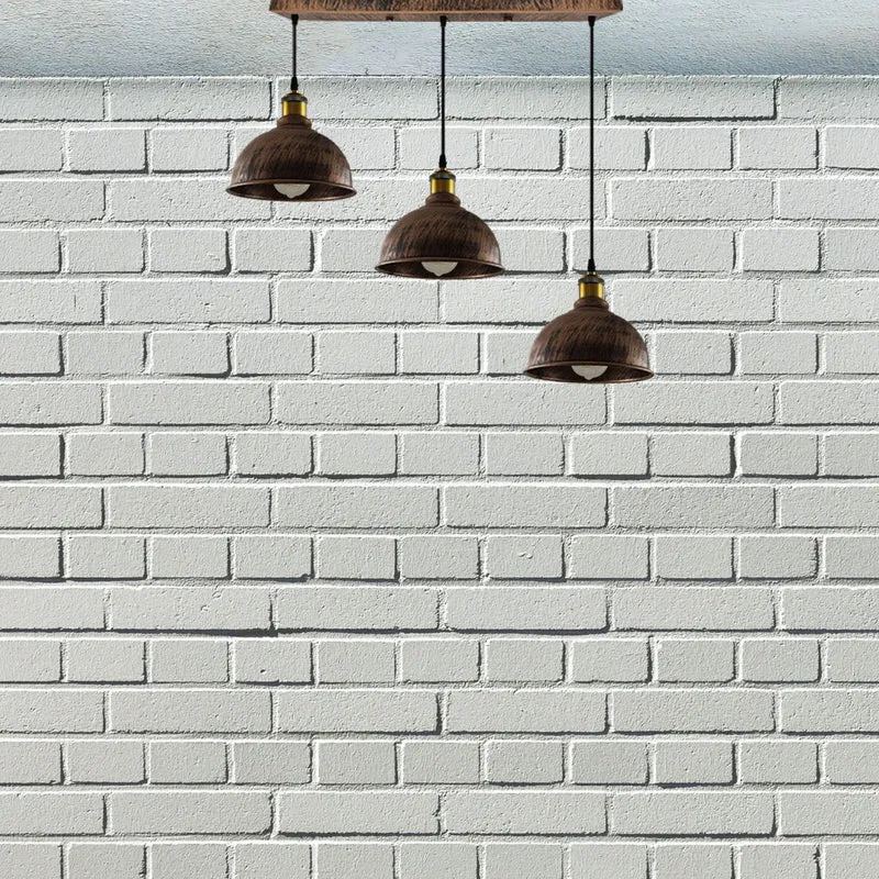 Vintage gebürstet indoor hängende einstellbare Pendelleuchte Metall Tasse Käfig Decke Kronleuchter~1793