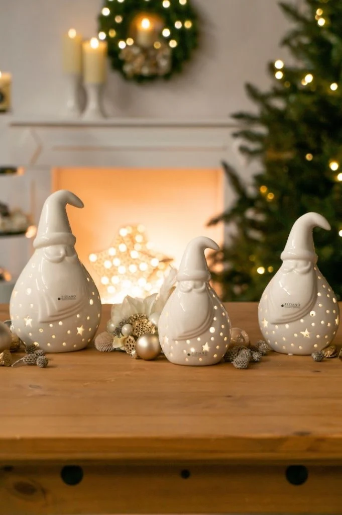 Santa Tinello LED rund creme-weiß