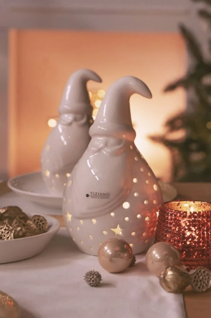 Santa Tinello LED rund creme-weiß