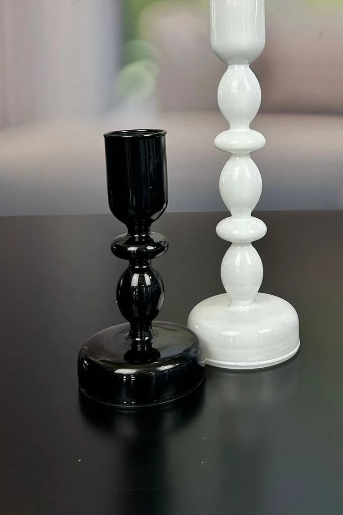 Dekolicht Savazza 27cm Glas schwarz Motiv Party