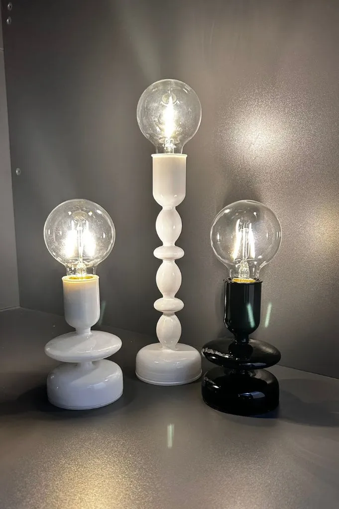 Dekolicht Savazza LED 38cm Glas schwarz