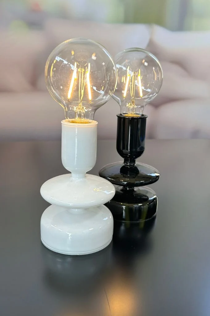 Dekolicht Savazza LED 23,5cm Glas schwarz