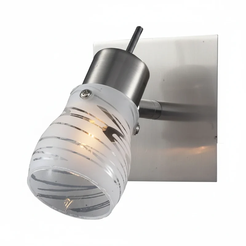 Wandstrahler NOVA 1-flammig nickel-matt – G9 Halogen / LED-tauschbar, dreh- & schwenkbar
