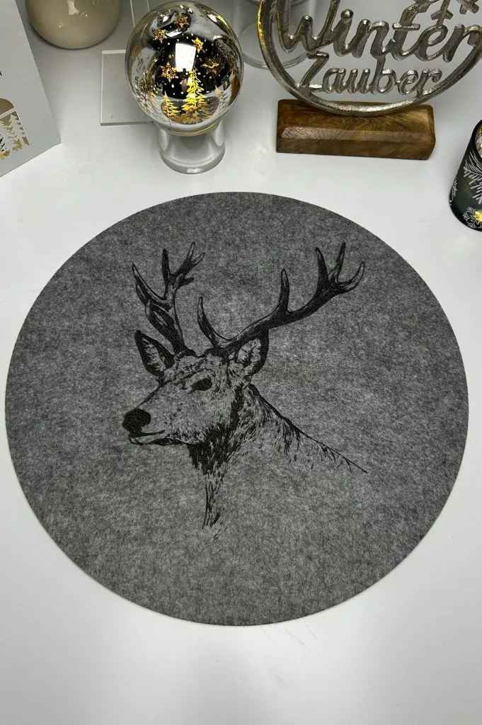 Filzplatzset "Hirsch"