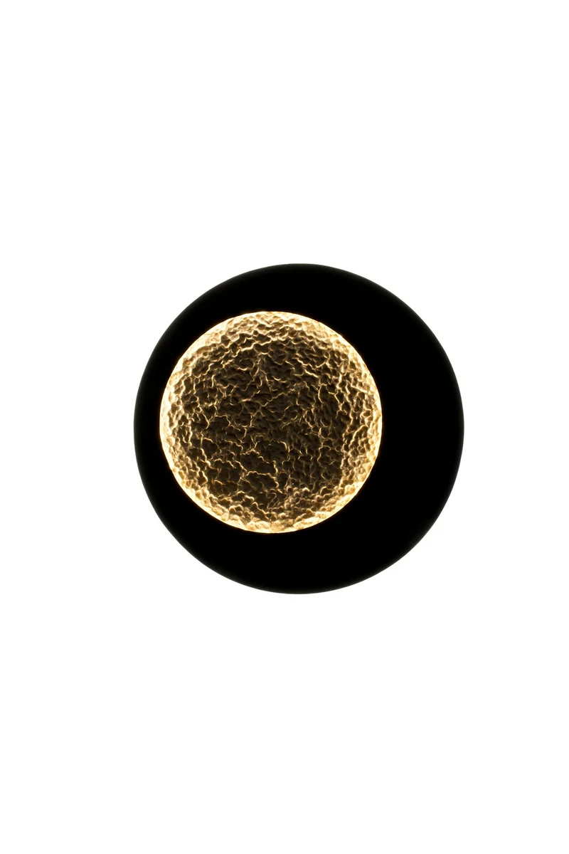 LED-Wandlampe Plenilunio Medium M dimmbar gehämmert