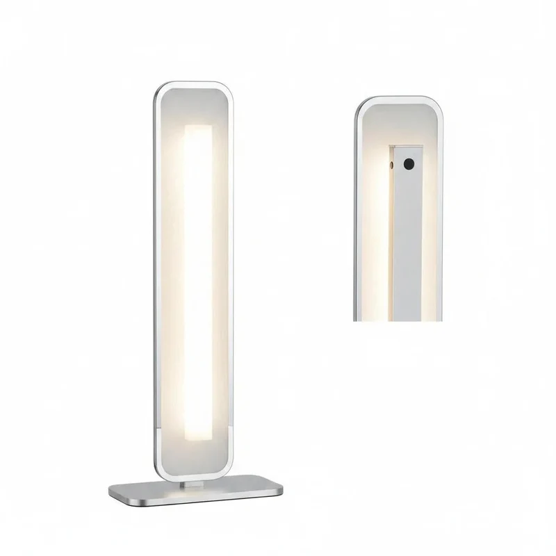 Honsel PHIL LED-Lichtsäule – indirektes Wandlicht, Nickel matt & Glas, 1140 lm, dimmbar, Made in Germany